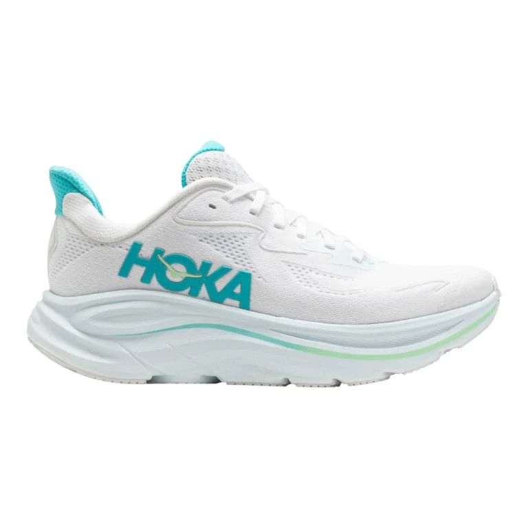 Clifton 10 Women Running Sneakers White Cielo Blue