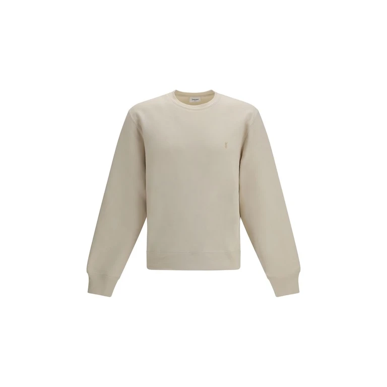 Saint Laurent Beige Cotton Sweatshirt Clothing - Men