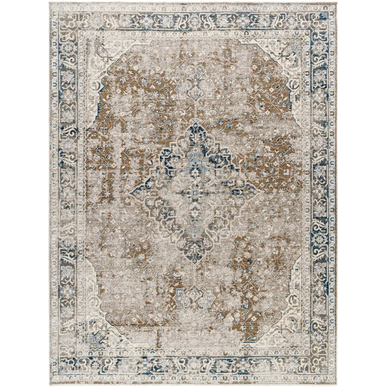 Jemma Brown Medallion Area Rug - Clearance