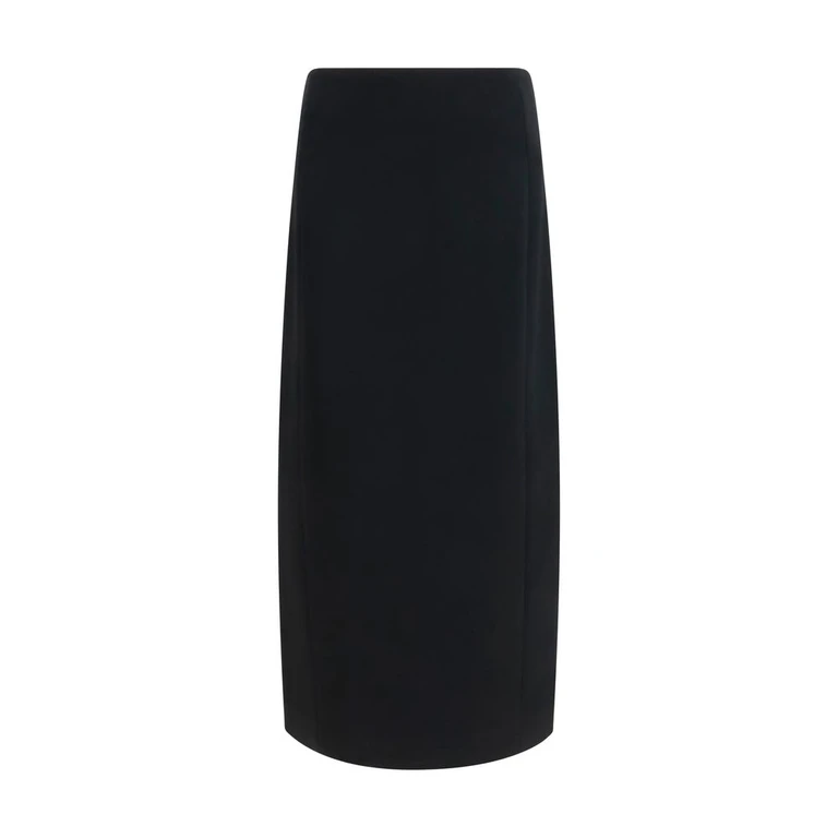 Black Acetate Long Skirt - Women