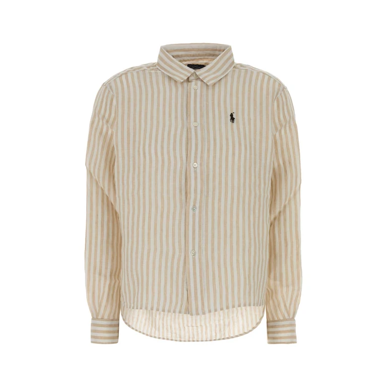 Polo Ralph Lauren Embroidered Linen Shirt 504 Exterior: Camicie - Women