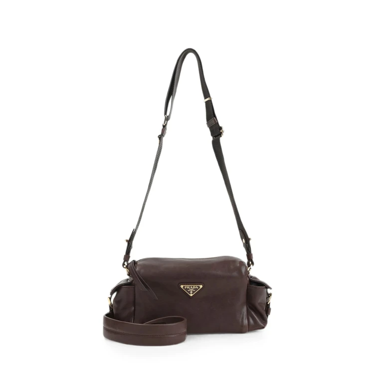 Logo-plaque Calf Leather Shoulder Bag