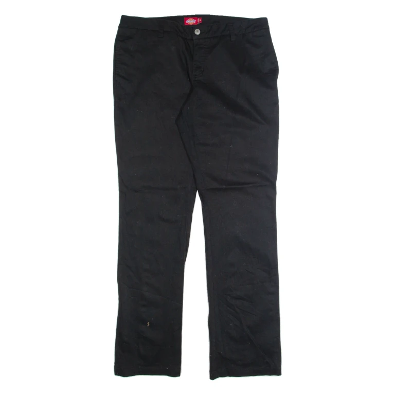 DICKIES Chino Womens Trousers Black Regular Straight W34 L32