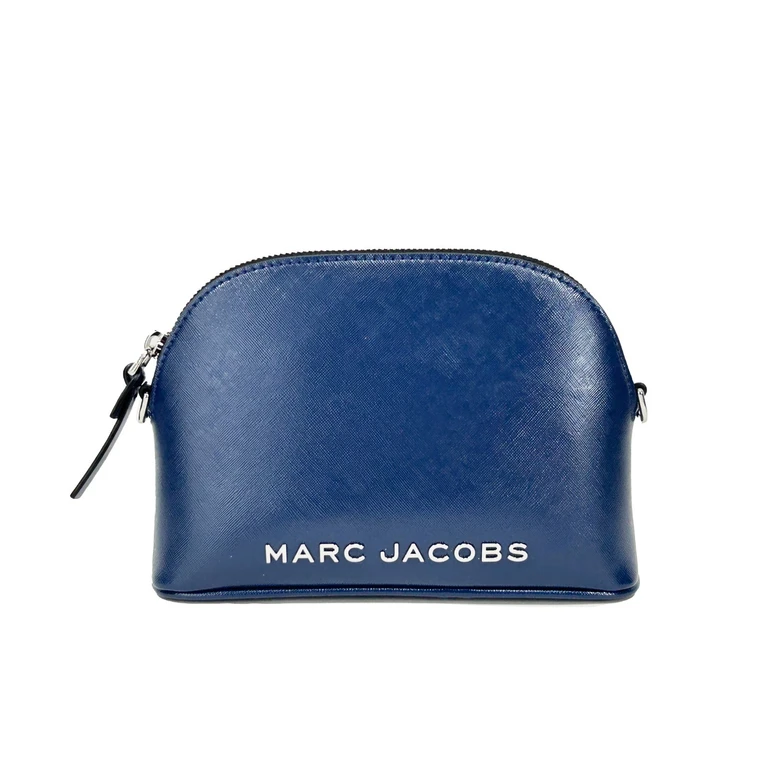 Marc Jacobs Small Dome Leather Crossbody Bag Silver - Women