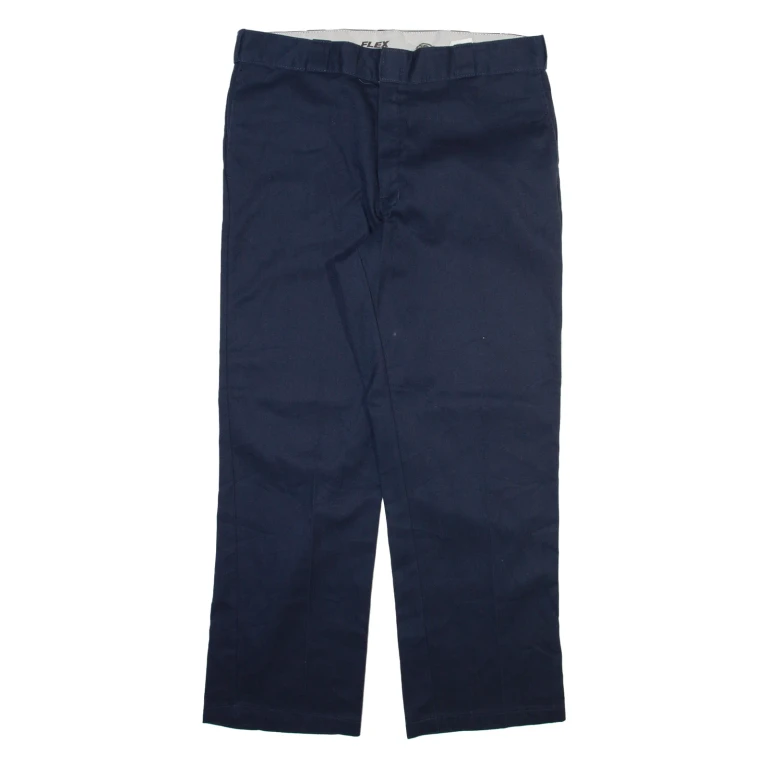 DICKIES 874 Workwear Mens Trousers Blue Regular Straight W38 L30