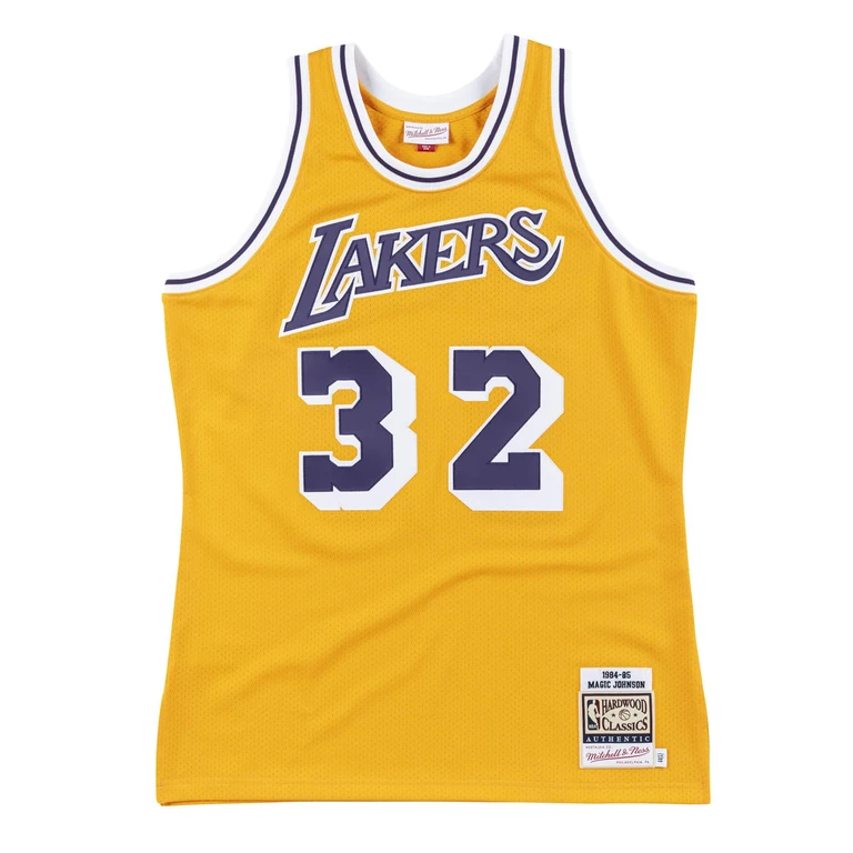NBA Authentic Home Jersey La Lakers 84 Magic Johnson