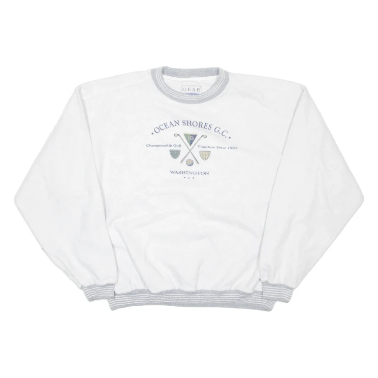 GEAR FOR SPORT Ocean Shores Washington Mens Sweatshirt Grey USA L