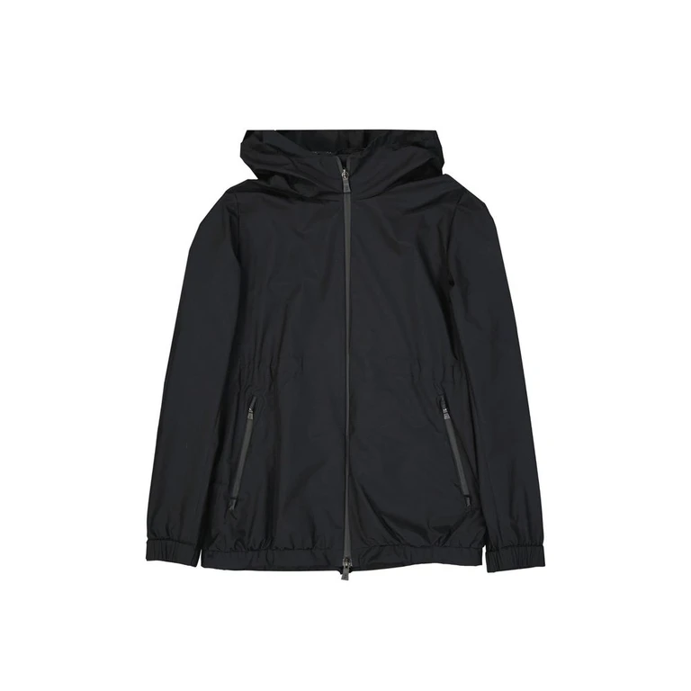 Herno Black Polyester Shell Jacket Clothing - Women