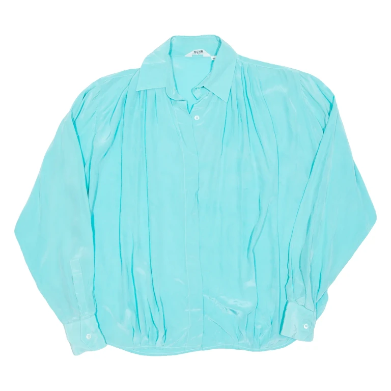 Womens Blouse Blue Long Sleeve M