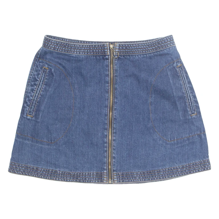 COOPERATIVE Womens Mini Skirt Blue Short Denim M