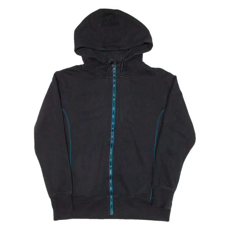 DICKIES Mens Black Hoodie Full Zip M
