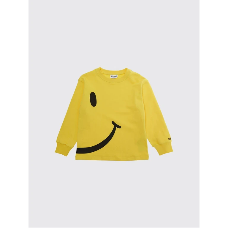 Boy's Logo Cotton Jumper with a Crew Neck and Long Sleeves (HUF09SLCA8650577)