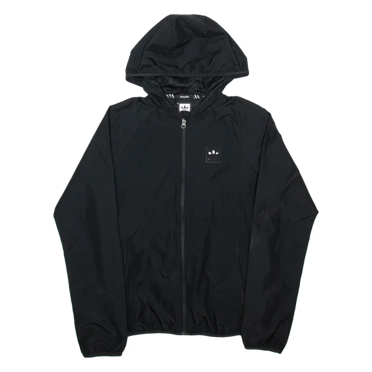 ADIDAS Mens Jacket Black Hooded S