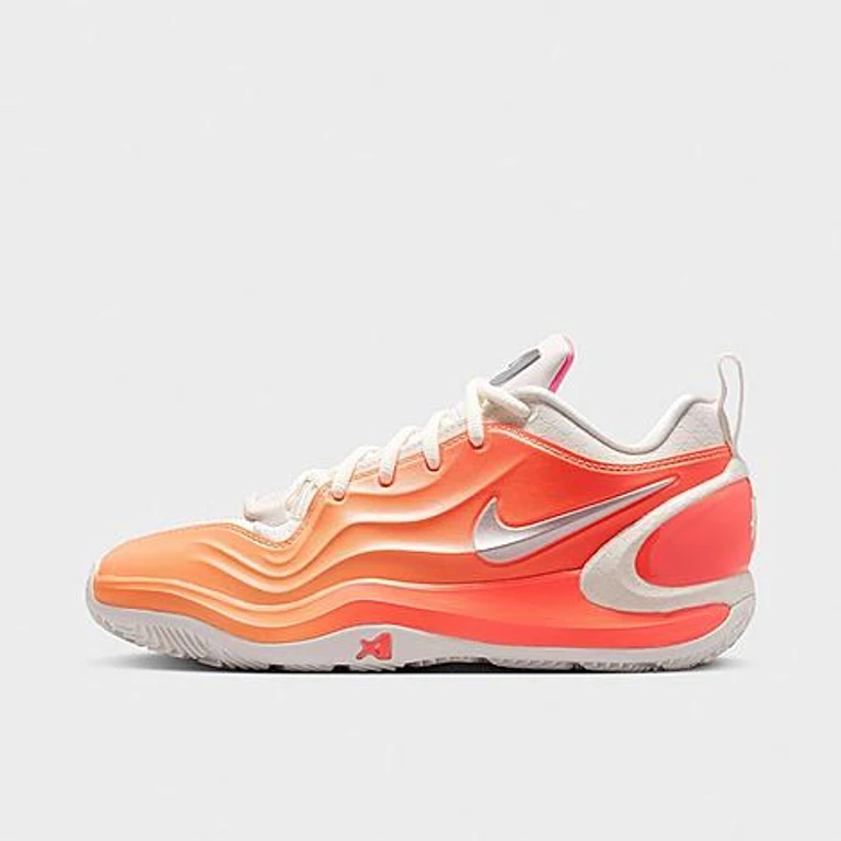 Nike Big Kids A'Two Basketball Shoes in Orange Pulse/Sail/Hot Lava Size: 1.0