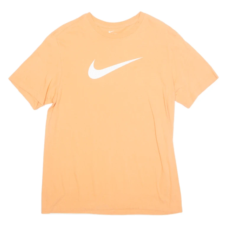 NIKE Mens T-Shirt Orange M