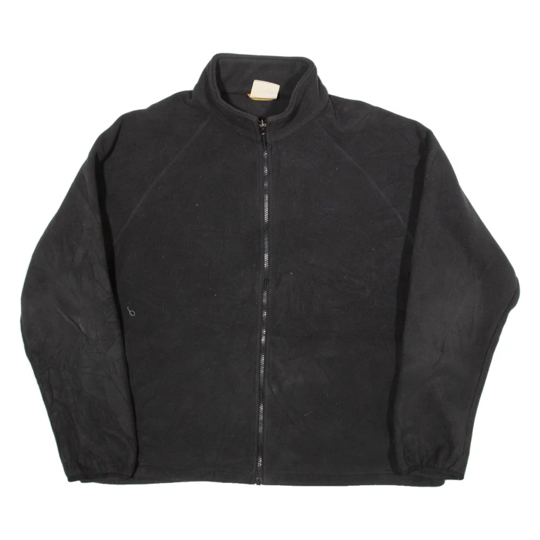 TIMBERLAND Mens Fleece Jacket Black 90s XL