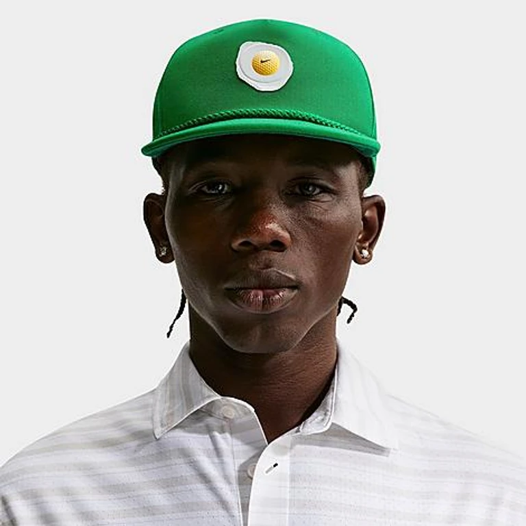 Nike Pro Golf Unstructured Dri-FIT Snapback Hat in Lucky Green/Malachite/Anthracite Size: S-M