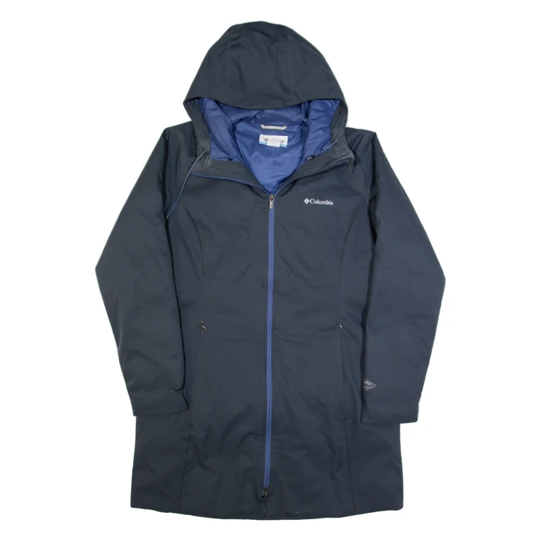COLUMBIA Womens Coat Blue Hooded L