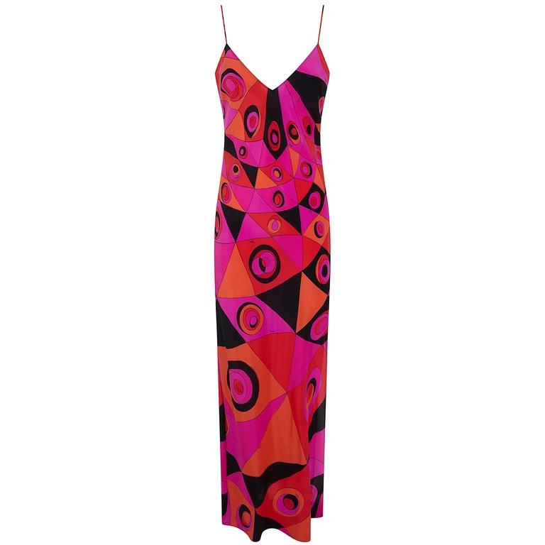 EMILIO PUCCI Crepe De Chine Midi Dress