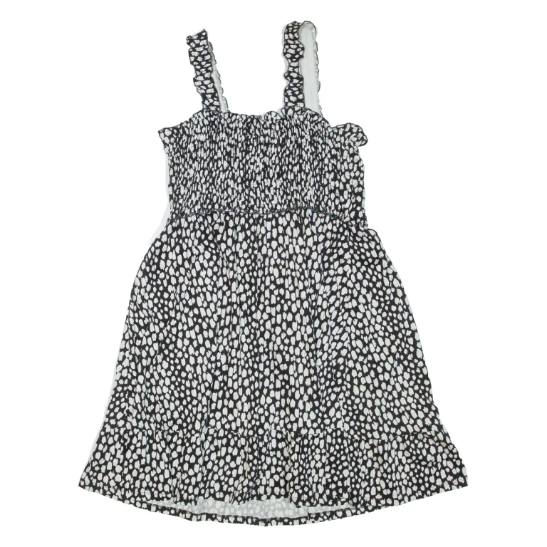 MINT VELVET Womens Mini Dress Black Spotted Sleeveless Short L