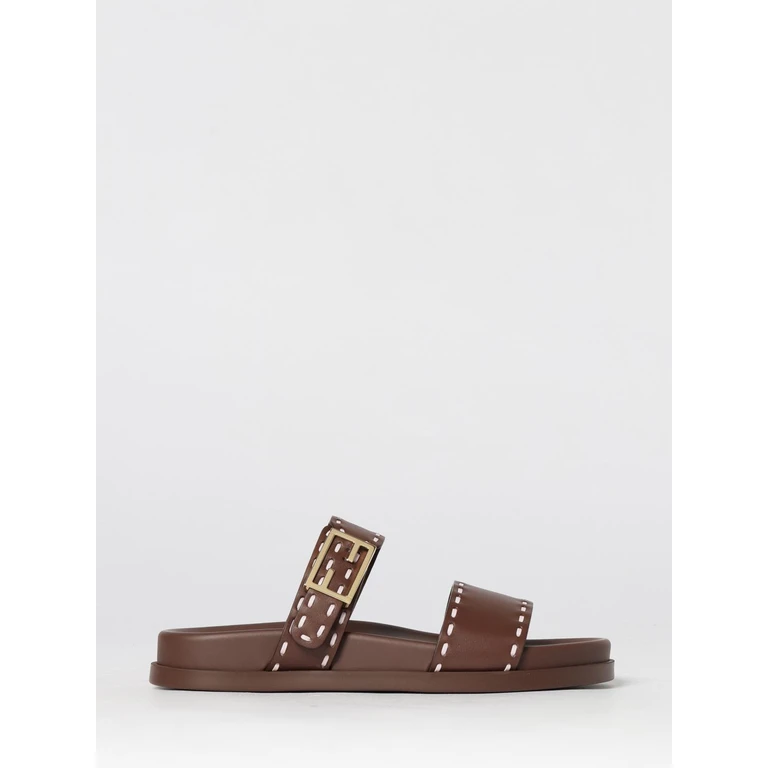 Heeled Sandal Woman color Mahogany (8X8710ASAIF1VMJ)