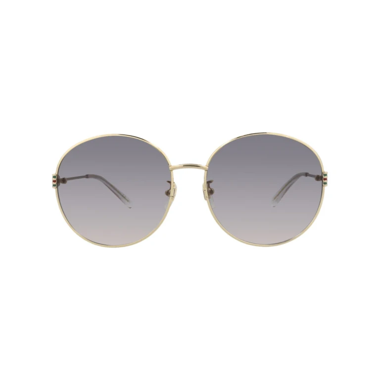 Round-Frame Metal Sunglasses