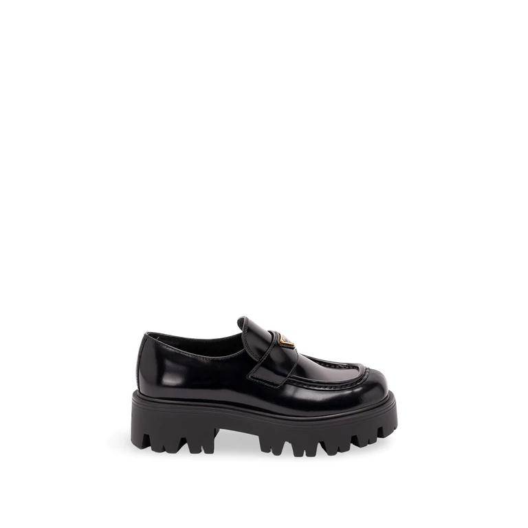 Prada Brushed Leather Loafers