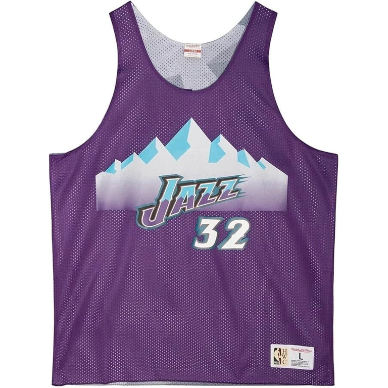 Men's Reversible Mesh Tank Jazz Karl Malone Tank Tops