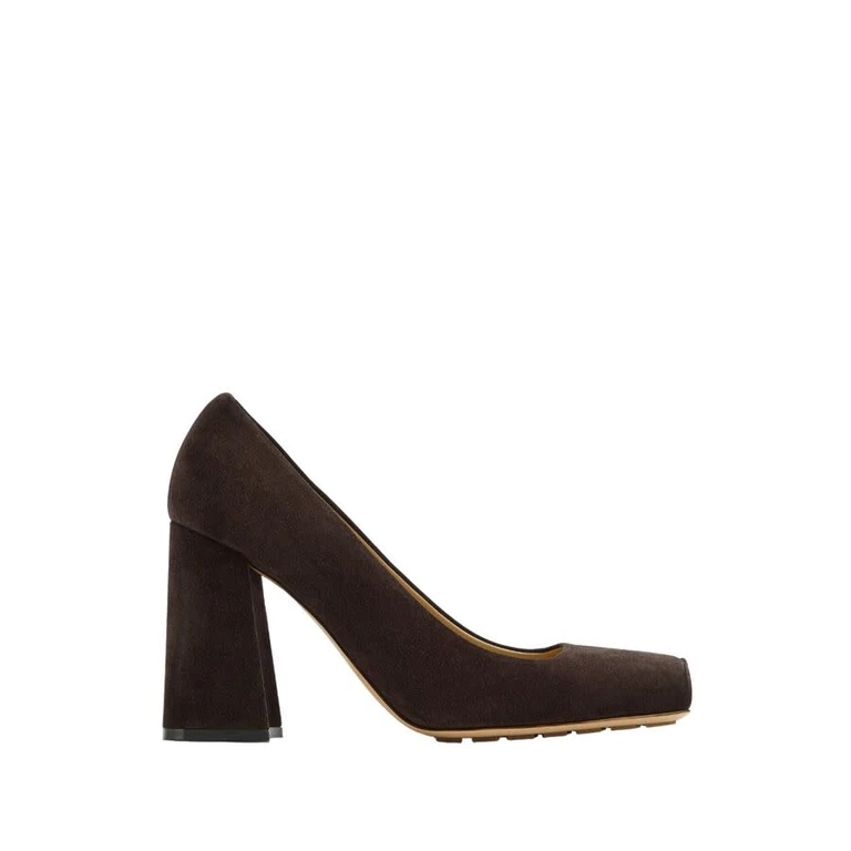 Bottega Veneta Square-Toe Block-Heel Pumps
