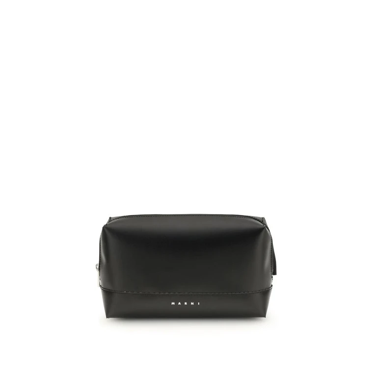 Marni Black Calf Leather Bos Taurus Shoulder Bag - Men