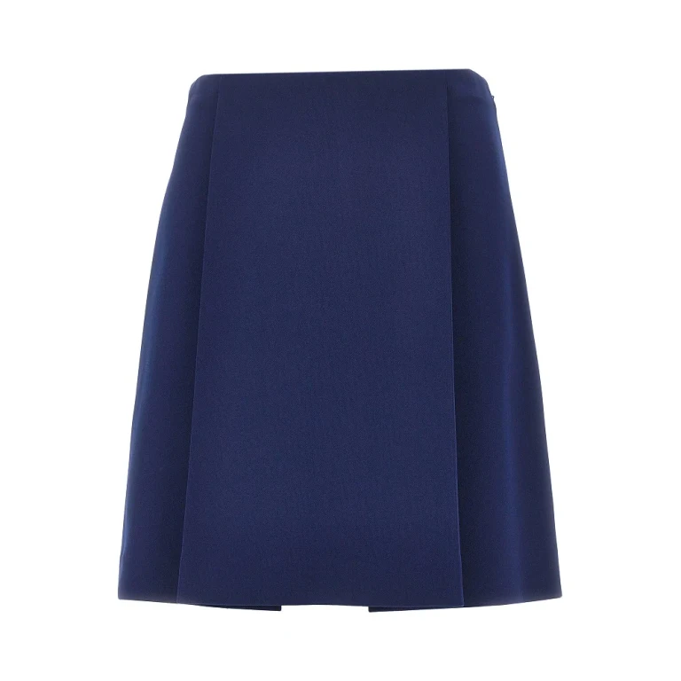 Jupe plissée en jersey technique Miu Miu