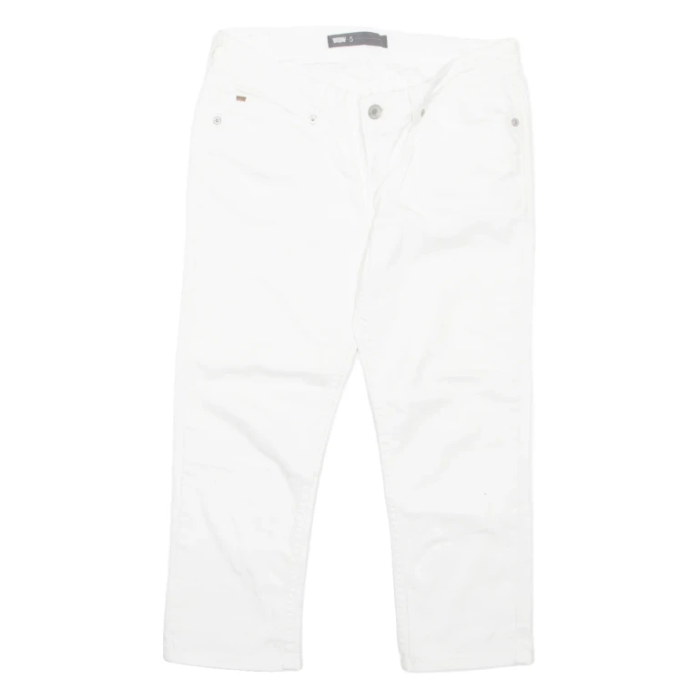 LEVI'S Womens Jeans White Regular Straight W28 L20