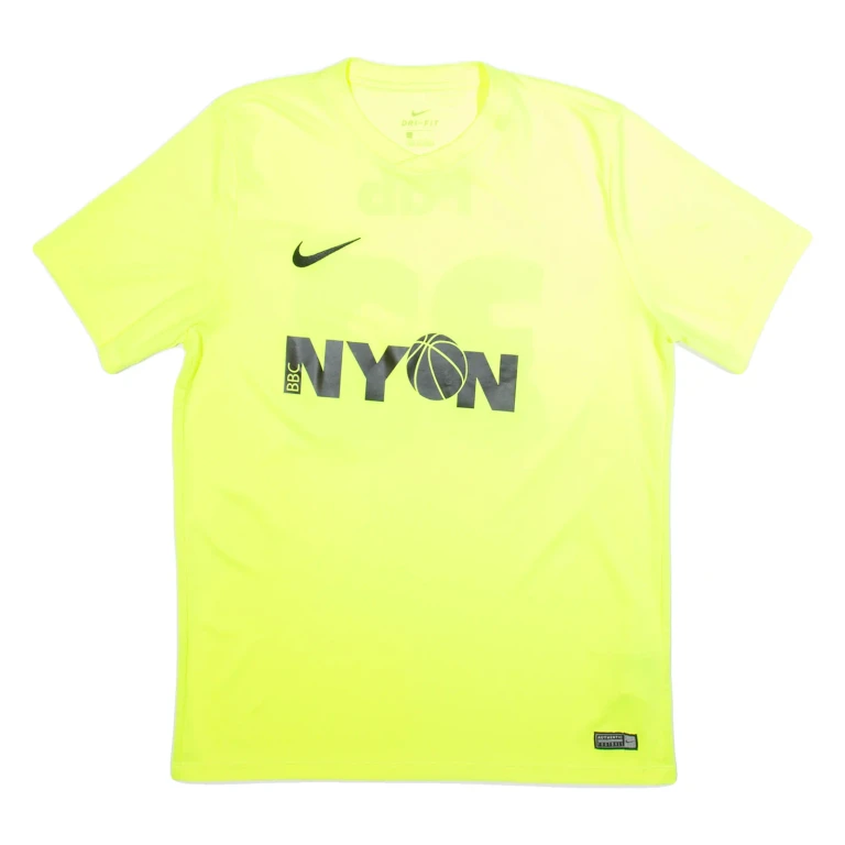 NIKE Nylon Mens Football Shirt Jersey Yellow L