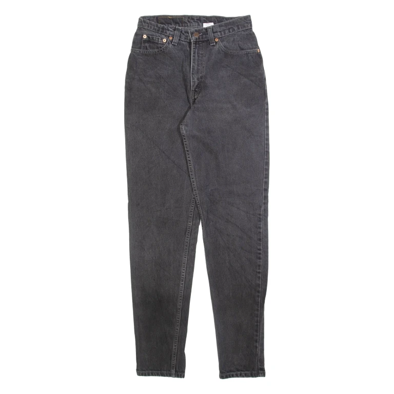 LEVI'S 512 Womens Jeans Grey Slim Tapered 90s W24 L32