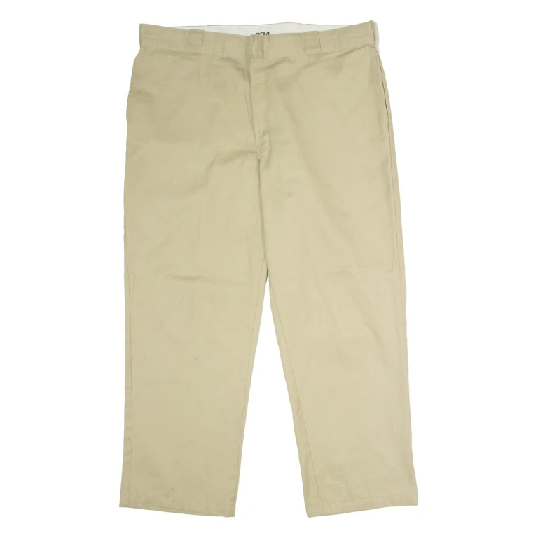 DICKIES 874 Workwear Mens Twill Trousers Beige Regular Straight W40 L29