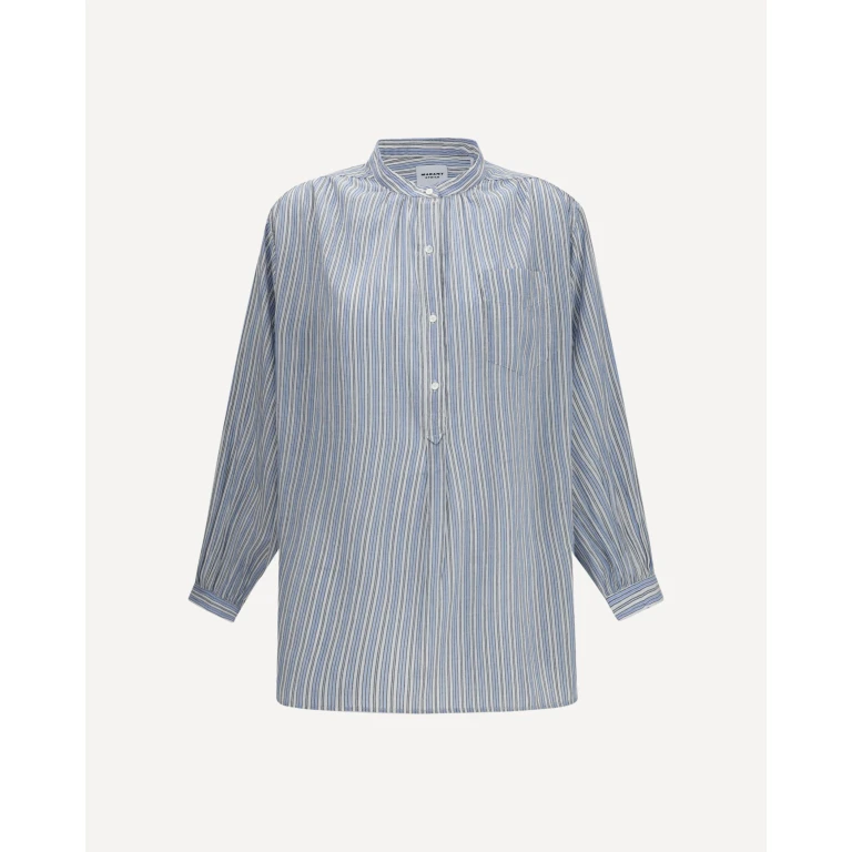 MARANT ETOILE Sapha striped cotton voile Shirt Female 36