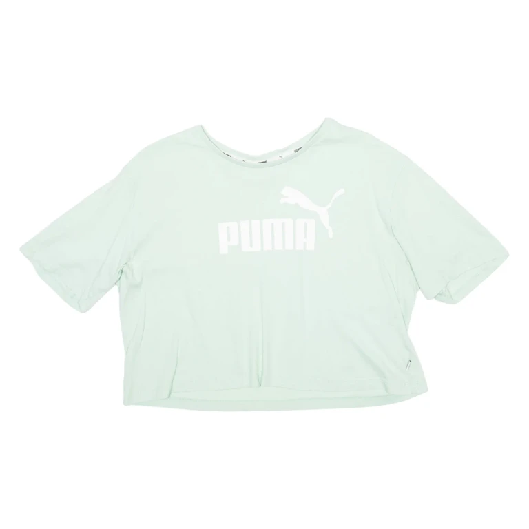 PUMA Cropped Womens T-Shirt Green M