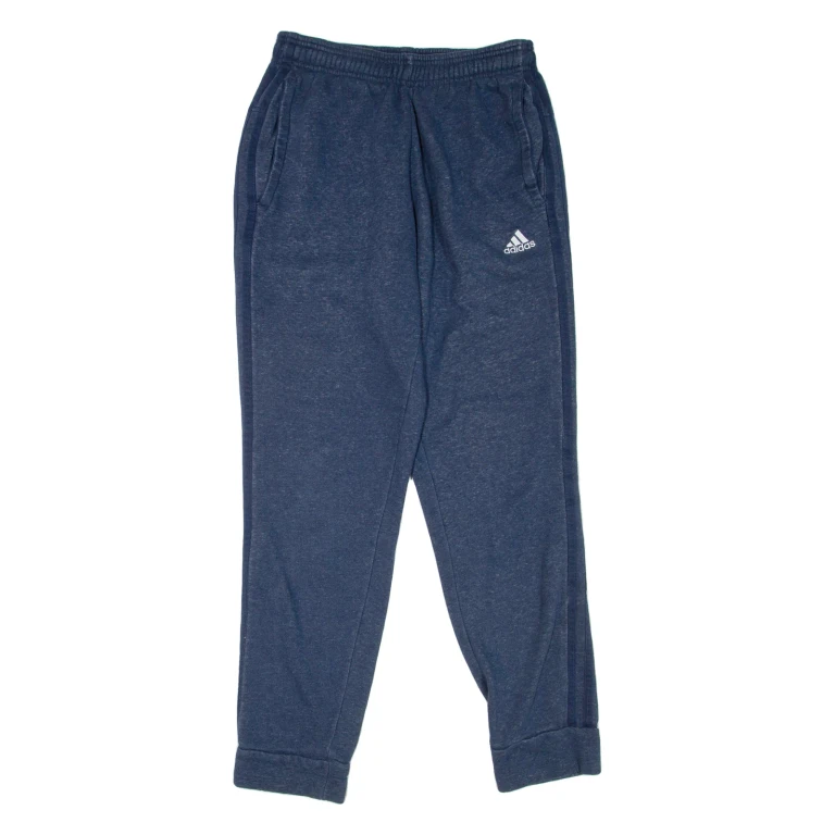 ADIDAS Mens Joggers Blue Tapered S W28 L29