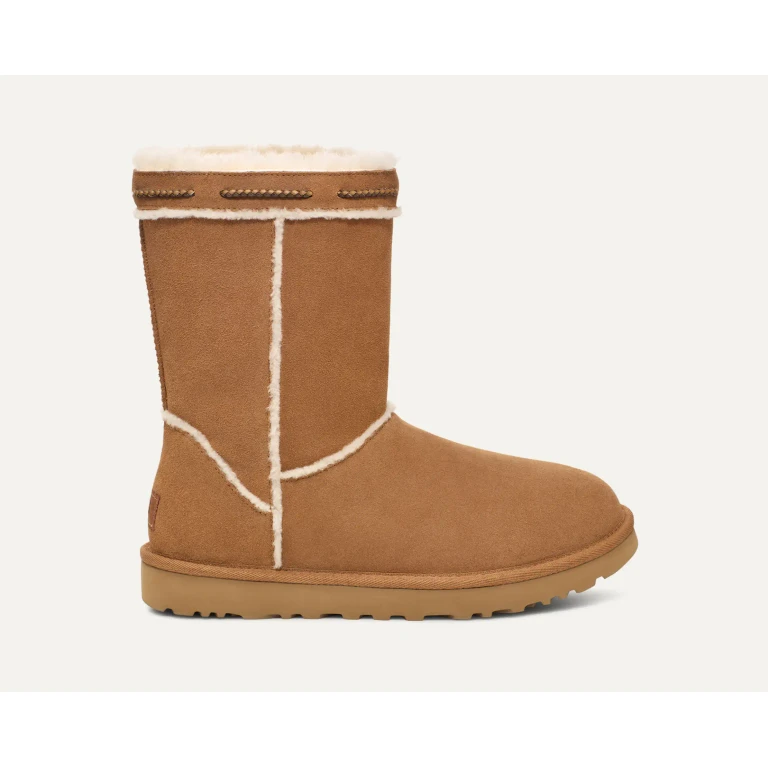 Women's Classic Short Shearling Braid Boots