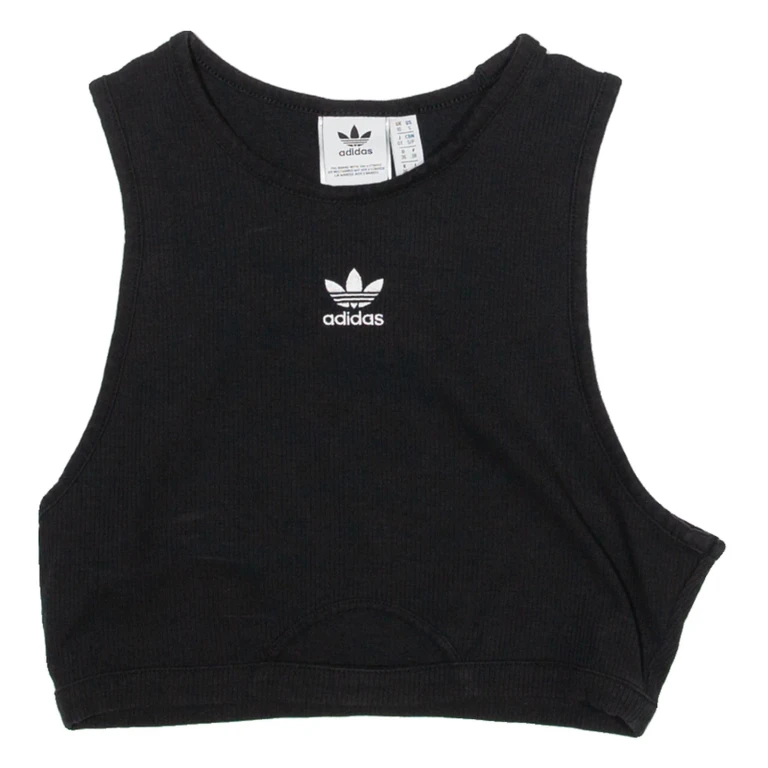 ADIDAS Womens Vest Black Sleeveless UK 10