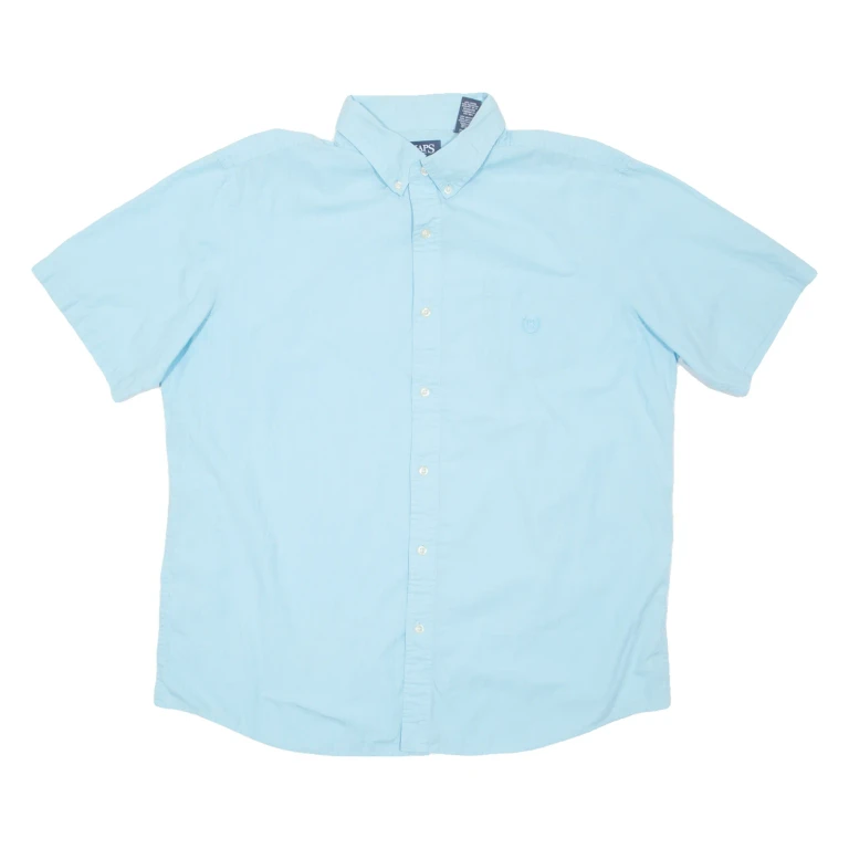 CHAPS Mens Plain Shirt Blue XL