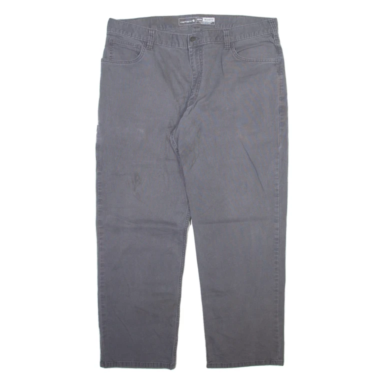 CARHARTT Mens Trousers Grey Relaxed Straight W40 L30