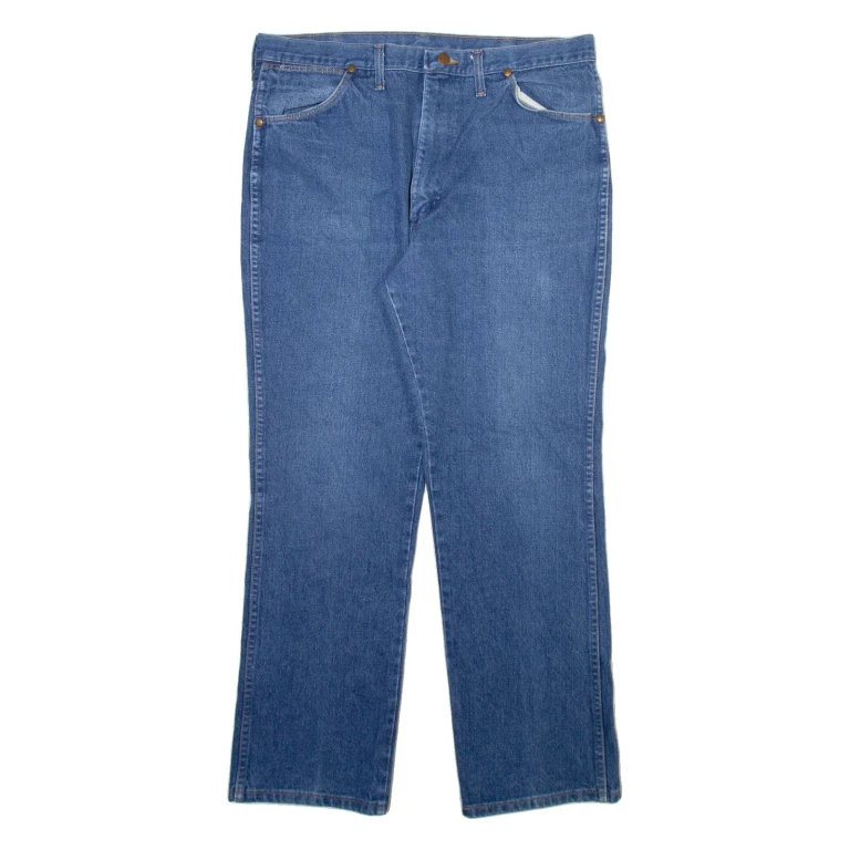 WRANGLER Mens Jeans Blue Regular Straight W35 L30