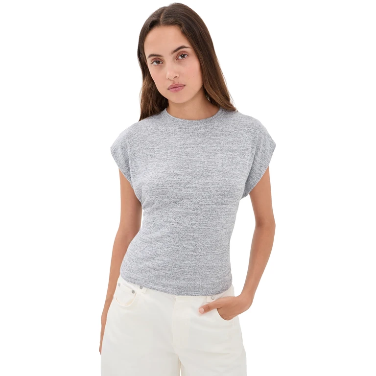 Proenza Schouler White Label Reeva Tee Grey Melange XL