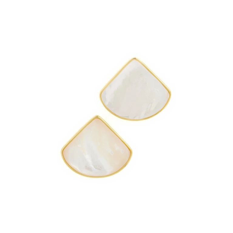 SHASHI Julien Earrings Mother of Pearl One Size