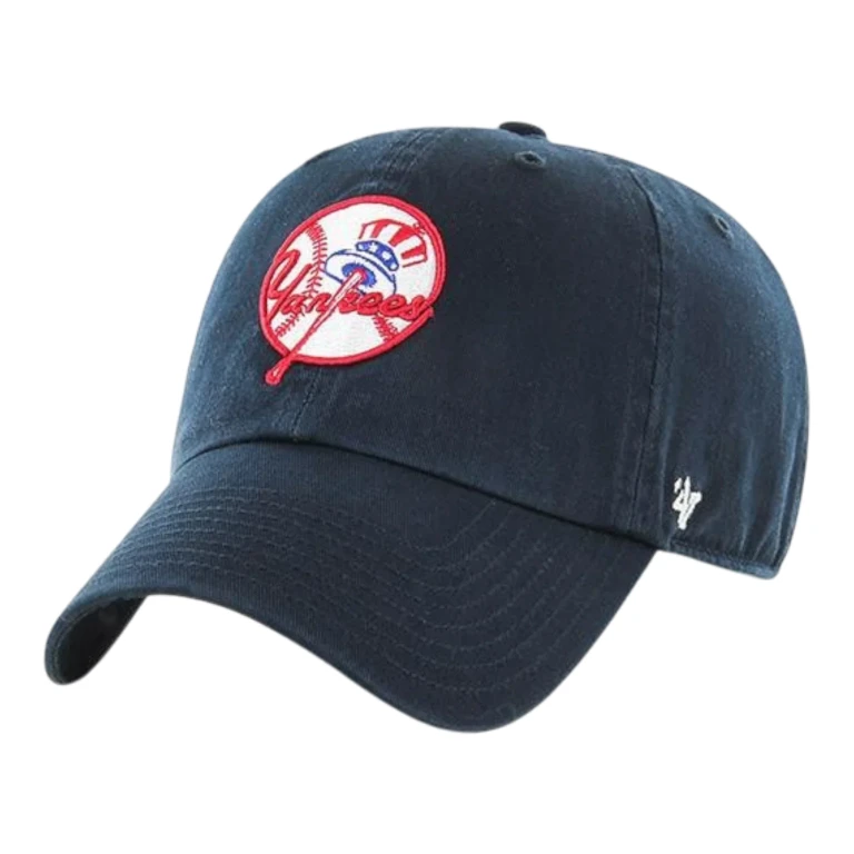 Clean Up New York Yankees Strapback Hat - Navy Adjustable Cap