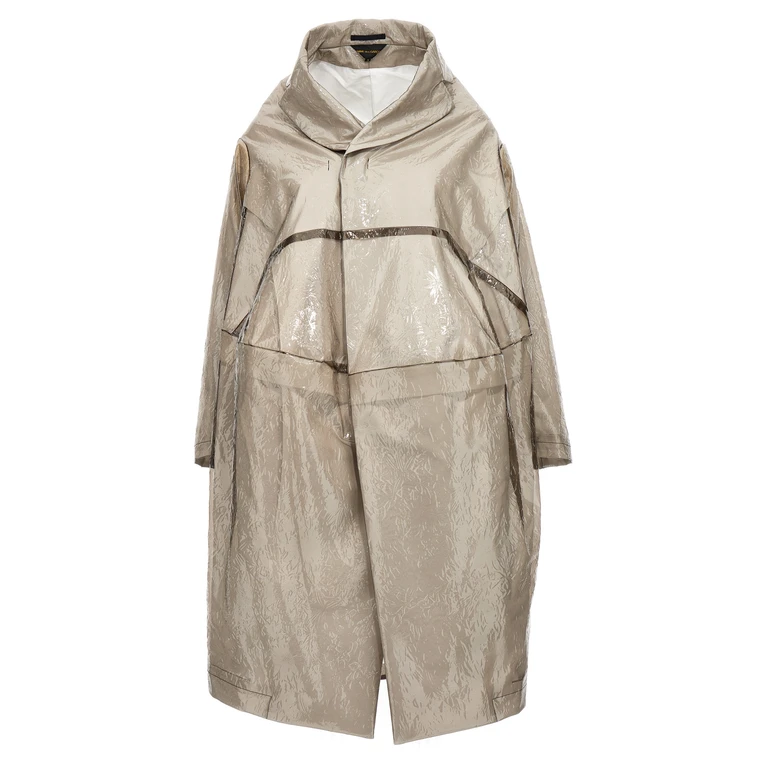 Comme des Garçons Gray Polyethylene Coat Clothing - Women