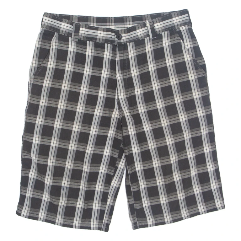 DICKIES Mens Chino Shorts Black Check M W32