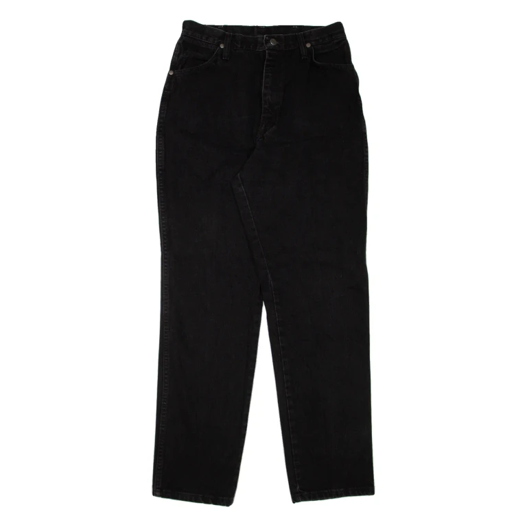 WRANGLER Womens Jeans Black Regular Mom W27 L32