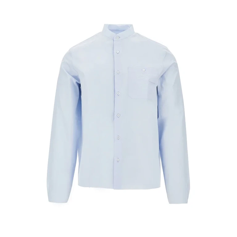 PRADA Cotton shirt with raw-cut edges Man 39